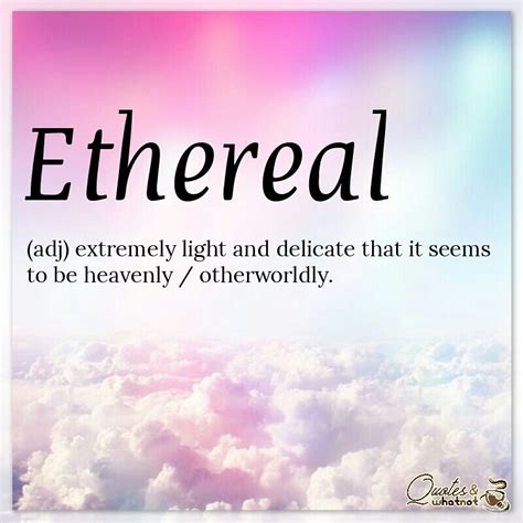ethereal meaning